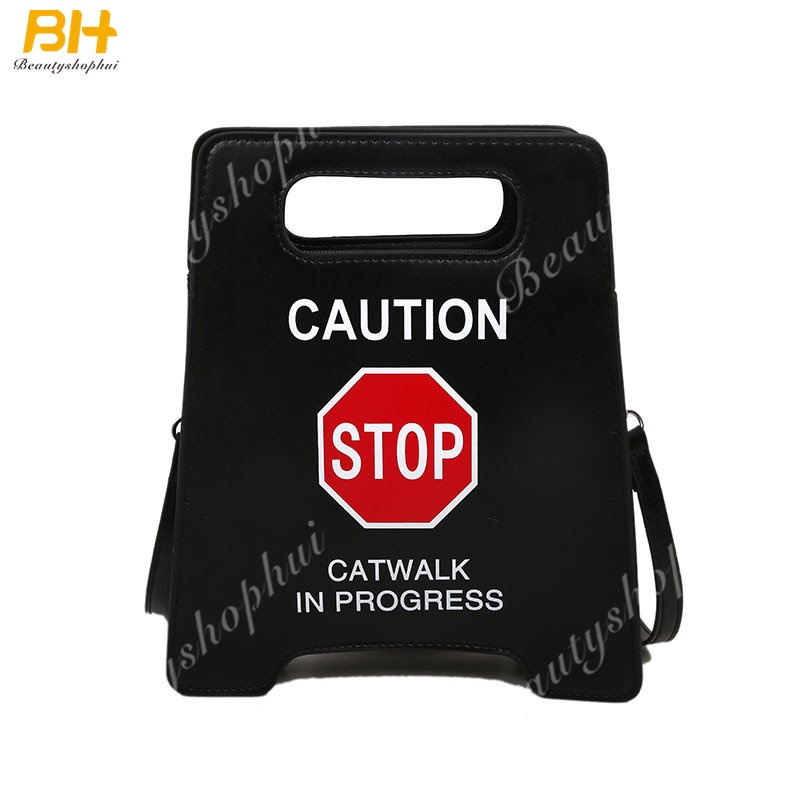 Túi Đeo Chéo In Ký Hiệu Đỗ Xe Sáng Tạo Thời Trang Hip Hop Âu Mỹ Dành Cho Bạn Nữ