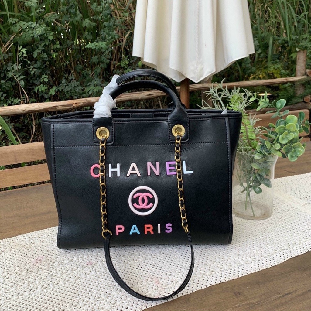 Túi cn shopping quai xách chữ mix màu