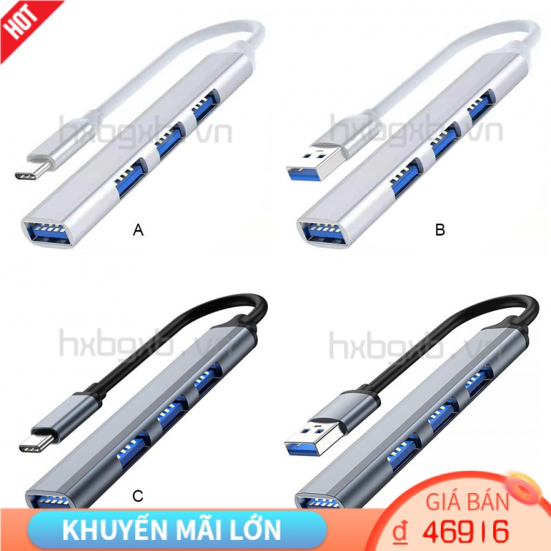Bộ Chia Cổng USB 3 0 Tốc Độ Cao Có Đèn LED Cho Máy Tính