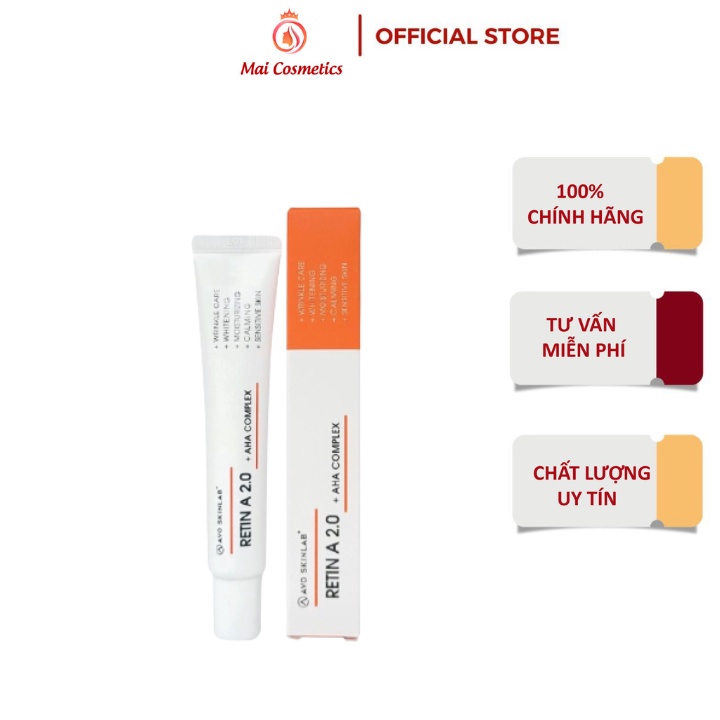 Kem Dưỡng RETIN 2% Retin A 2.0 Avo Skinlab Phục Hồi Da,Làm Sáng Da