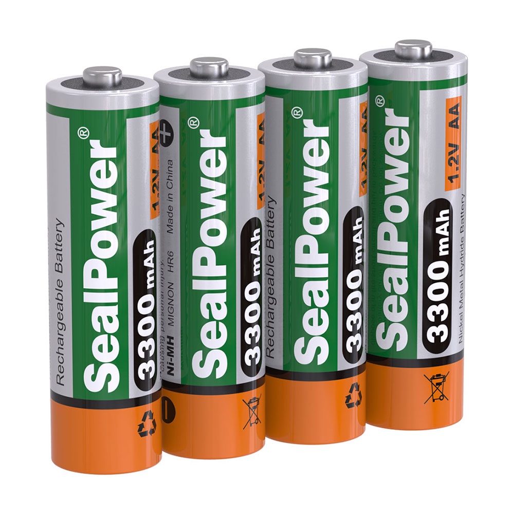 Pin sạc SealPower AA 3300mAh,pin sạc AA 1.2V,Mic không dây,pin chính hãng SealPower,sạc lại đến 1000 lần!