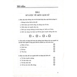 Sách - Bài tập thực hành Lịch Sử 6