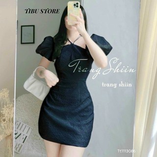 Đầm Cổ Yếm Tay Phồng (chỉ Xốp Loại 1)