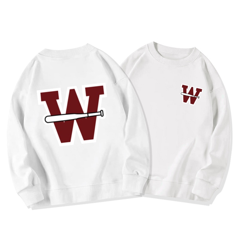 Áo sweater Form Rộng In Chữ Phong Cách Hàn Quốc