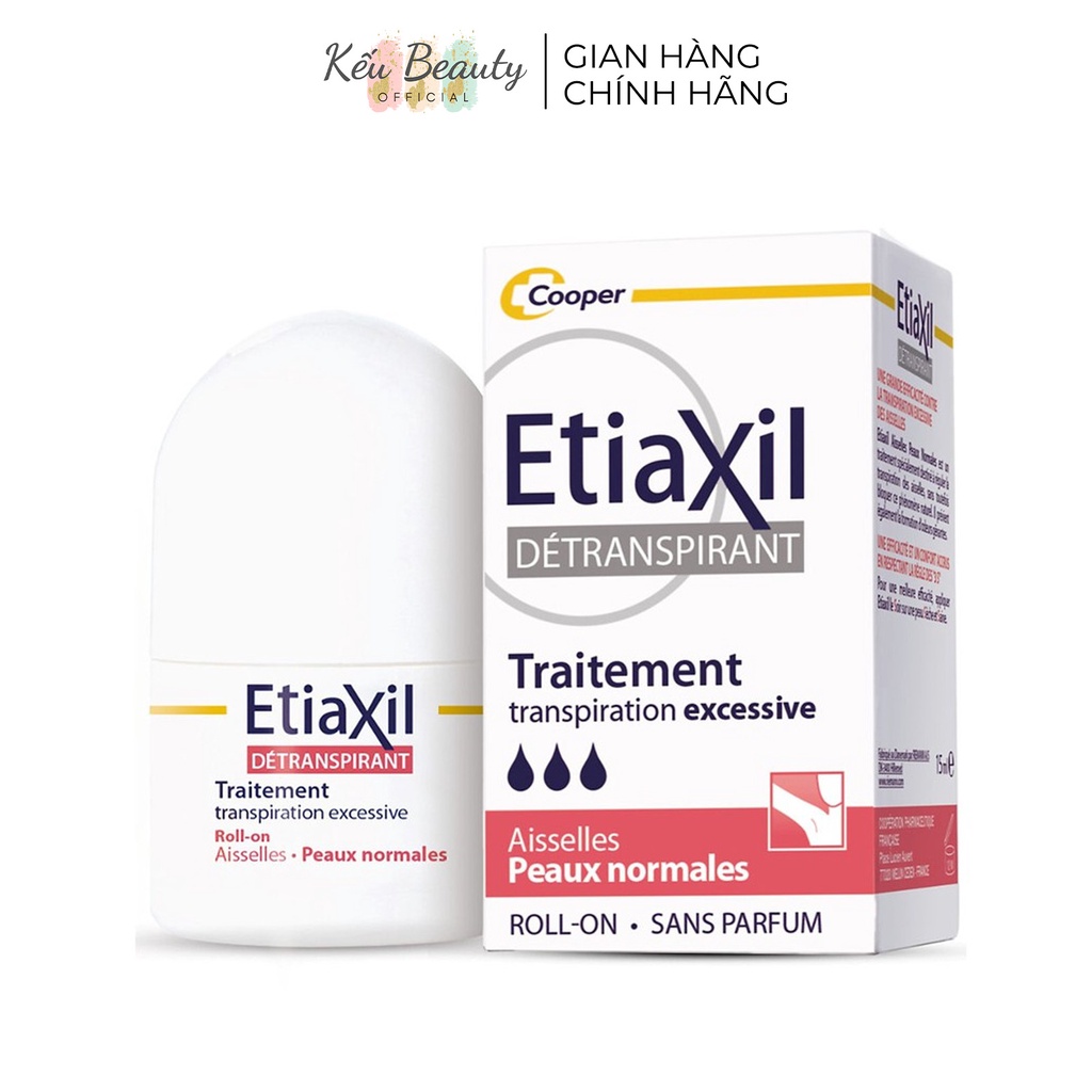 Lăn Khử Mùi Giảm Mồ Hôi Etiaxil Dành Cho Da Thường 15ml Màu Đỏ