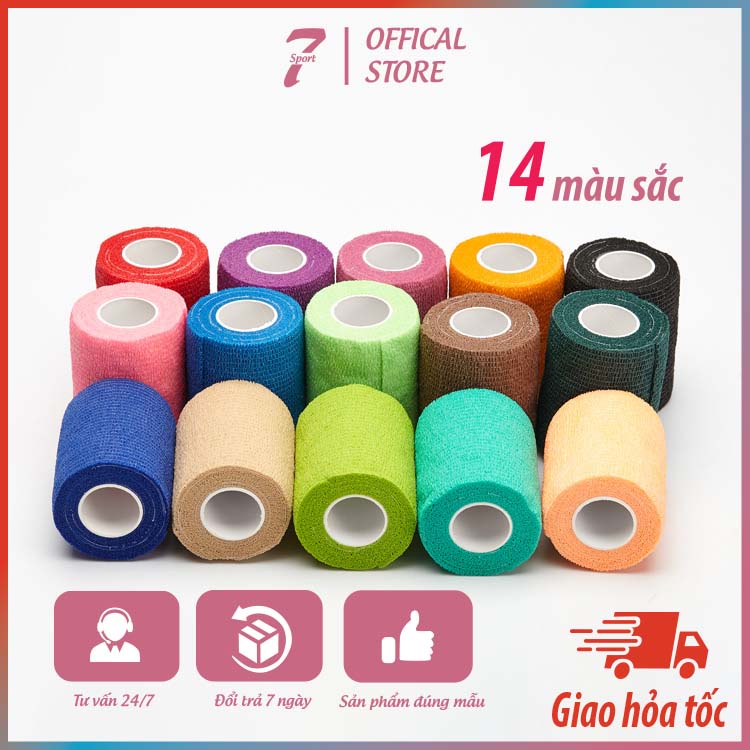 Băng keo thể thao quấn cổ chân giày đá bóng, băng bảo vệ cổ chân tự dính cuốn bó gối dán cơ thể thao cổ tay ngón tay