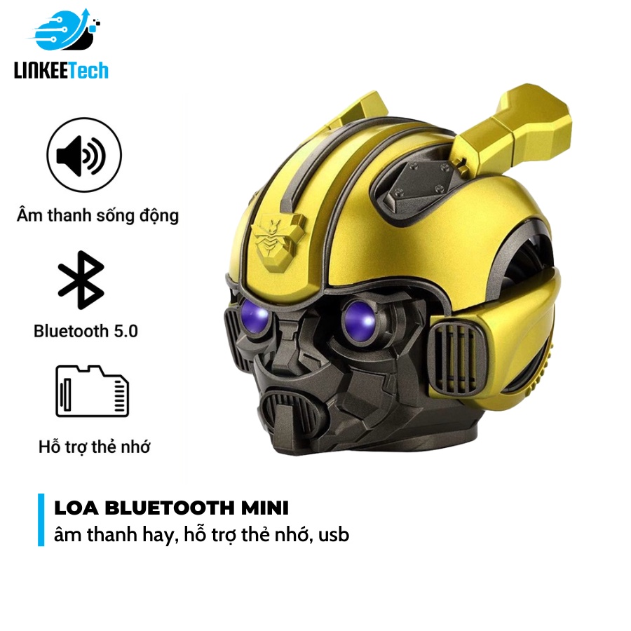 Loa Bluetooh Không Dây Siêu Bass Cầm Tay, Nghe Nhạc Cực Hay, Mắt Có Đèn Led, Gắn Thẻ Nhớ- Linkeetech | BigBuy360 - bigbuy360.vn