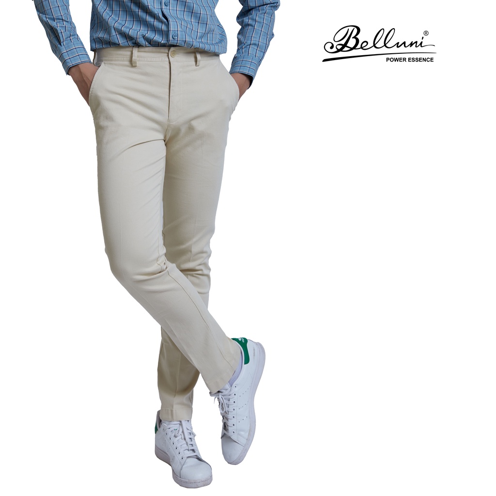 Quần khaki nam không ly BELLUNI sợi cotton - QK0.CMS.BE.24.W9