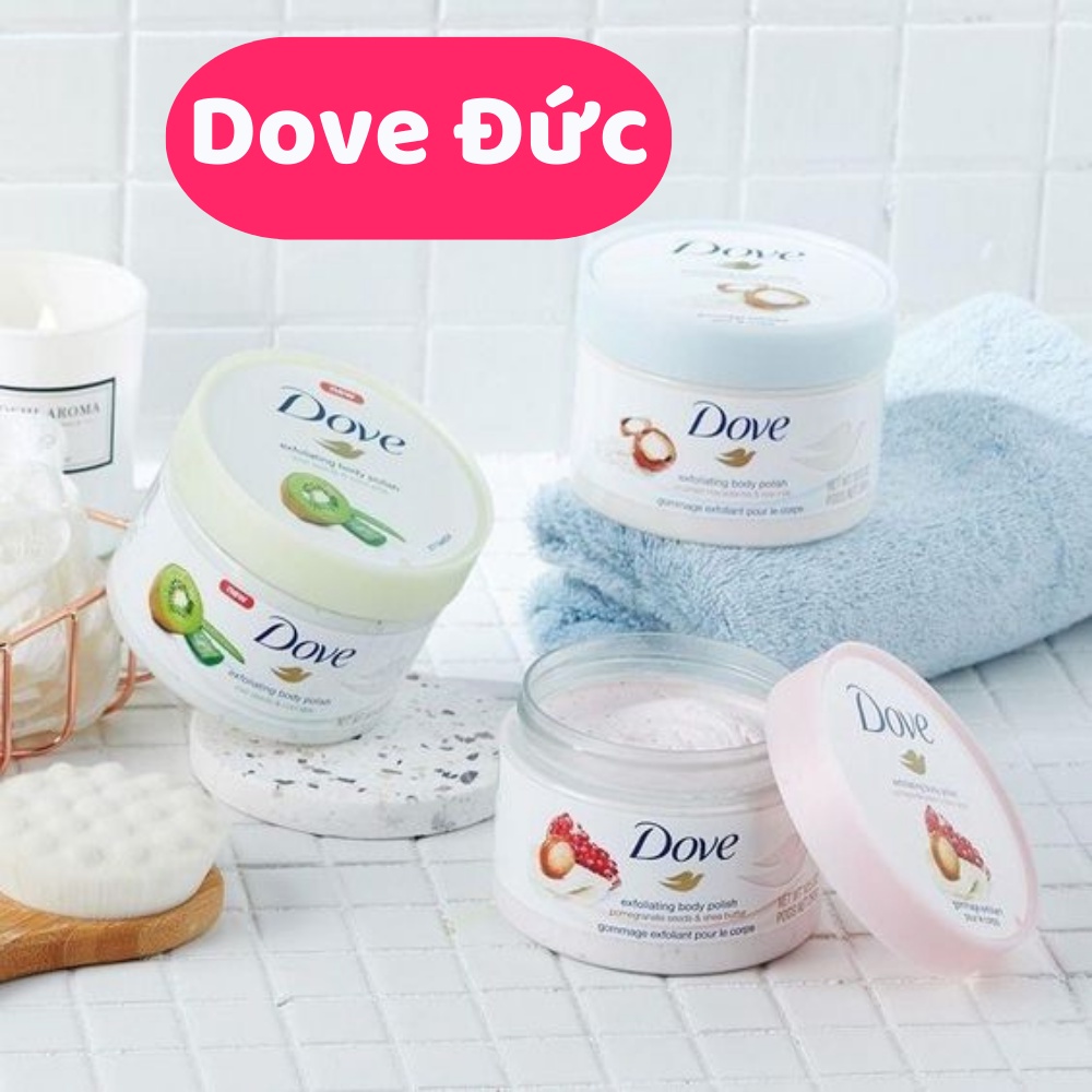 Kem tẩy da chết body toàn thân Dove, kem tẩy tế bào chết Dove bản Đức chính hãng