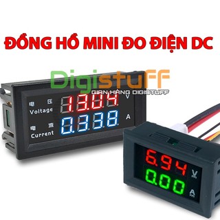 Đồng hồ đo điện DC mini - đo vôn và đo dòng ( ampe )