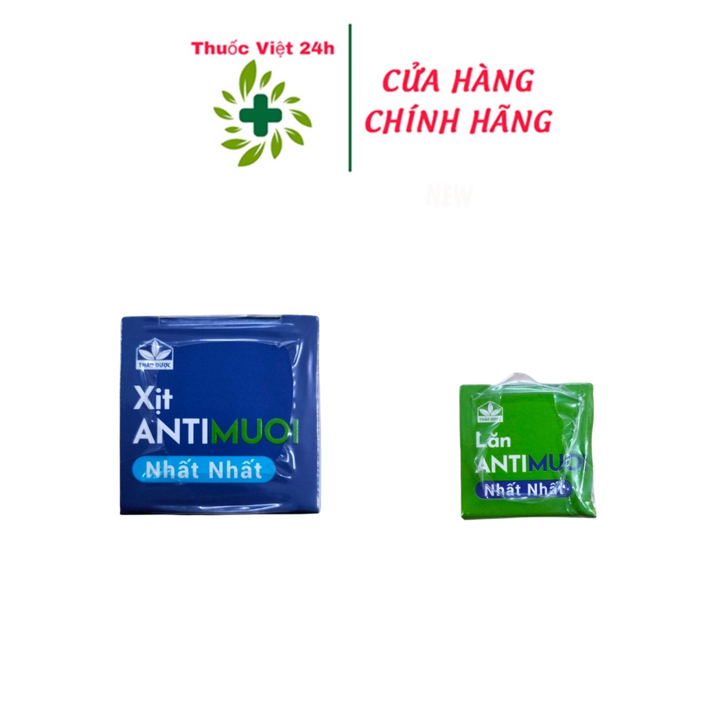 Xịt Anti Muỗi Nhất Nhất  Đuổi Muỗi Bay Xa, Bảo Vệ Cả Nhà - 10 mL & 60 mL - Thuocviet24h