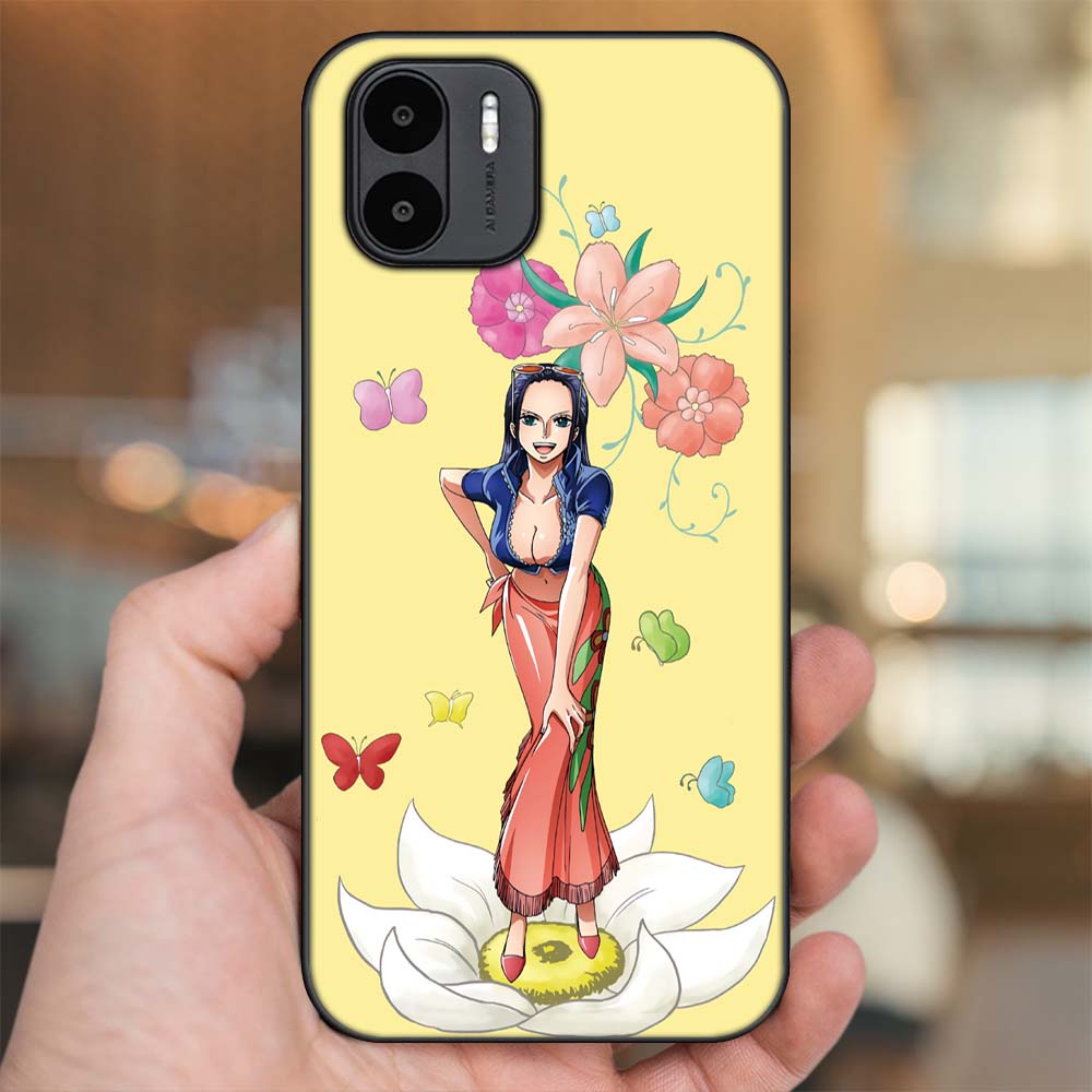 Ốp lưng Xiaomi Redmi A1 viền đen in hình Nico Robin One Piece Đảo Hải Tặc