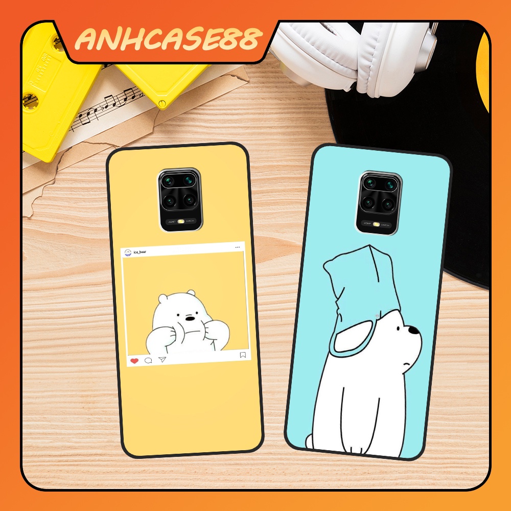 Ốp Lưng Điện Thoại Xiaomi Redmi Note 9 - Redmi Note 9S - Redmi Note 9 Pro In Hình Gấu Cute-Trend-CASE88.(4)