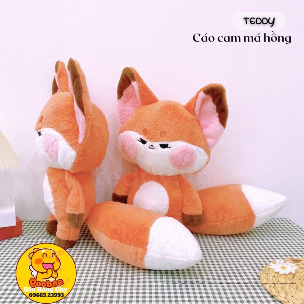 Gấu Bông Cáo Cam Má Hồng - Cáo Nhồi Bông Cao Cấp Gấu Bông City