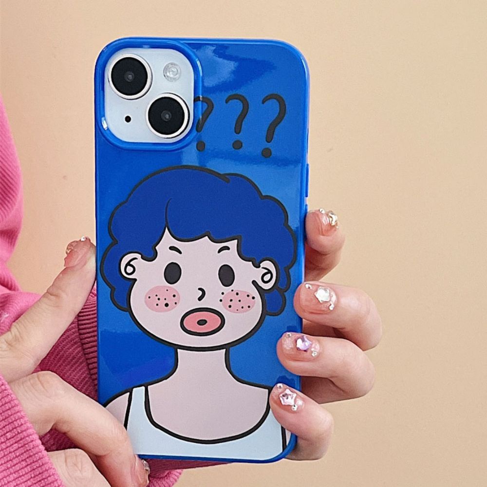 Ốp Điện Thoại TPU Mềm Chống Mồ Hôi Chống Bụi In Hình Cô Gái Hoạt Hình Cho IPhone 14 13 12 11 Pro Max XS XR 8 7 Plus