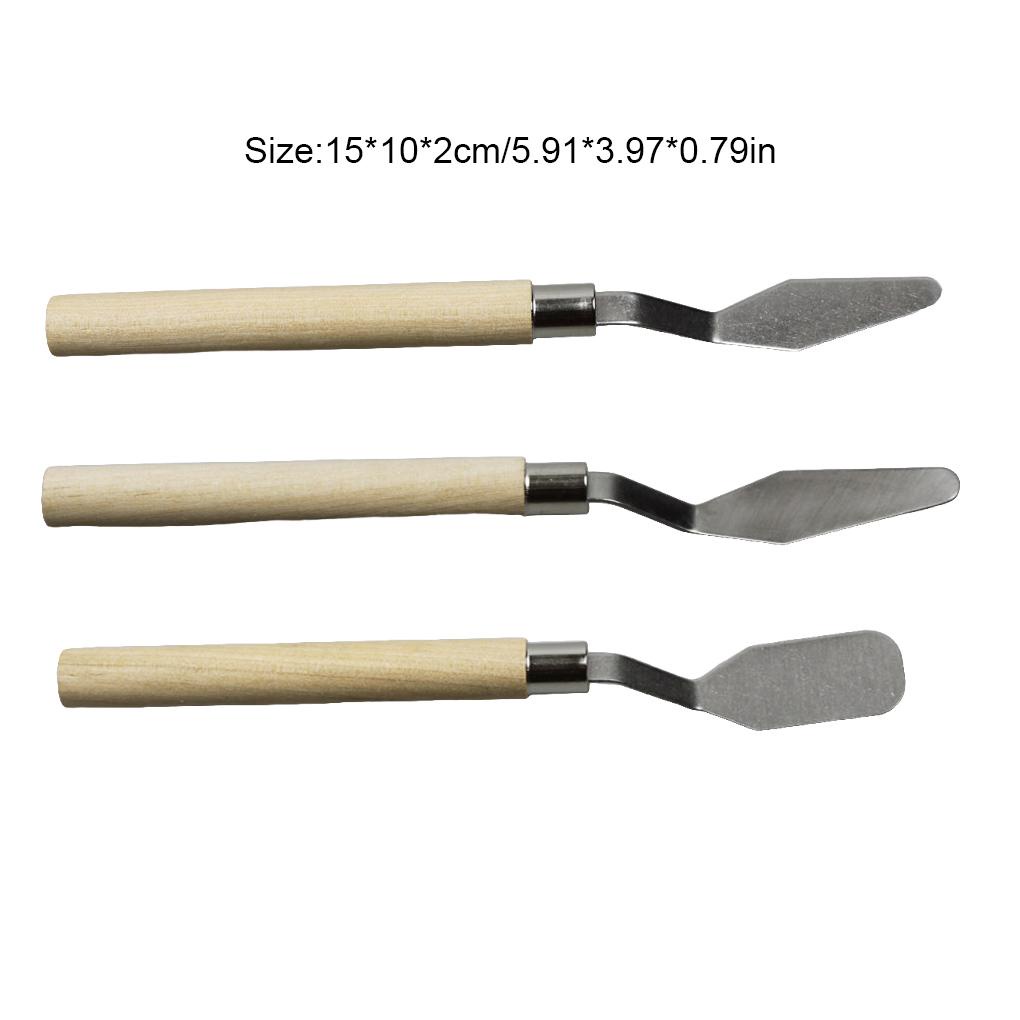 Xẻng Trộn Màu Vẽ Tranh Sơn Dầu Bằng Thép Không Gỉ Chuyên Nghiệp