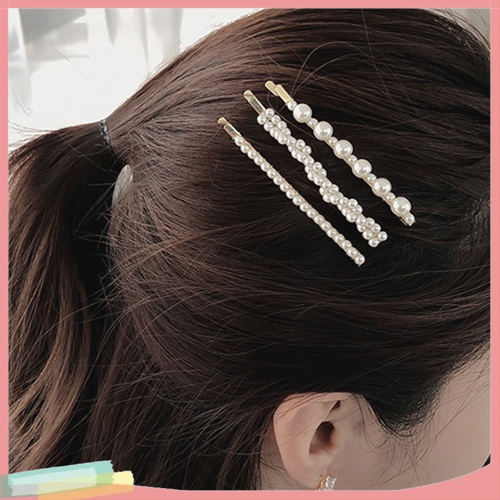 Kẹp tóc đính ngọc trai nhân tạo thời trang thanh lịch nữ tính