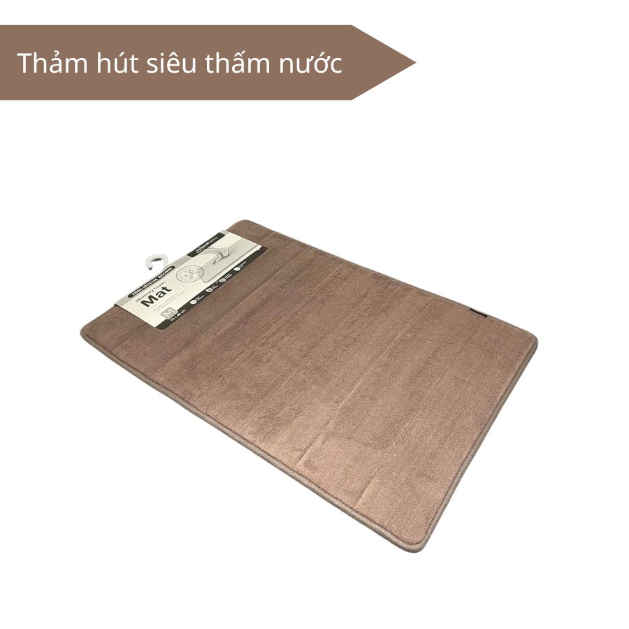 Thảm lau chân Zuhause ZB83, thảm chùi chân siêu thấm hút nước cho phòng tắm