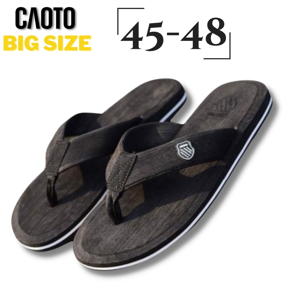 Xỏ Ngón Cao Cấp Màu Đen Big Size - Dép Kẹp Nam Size Lớn 45 46 47 48