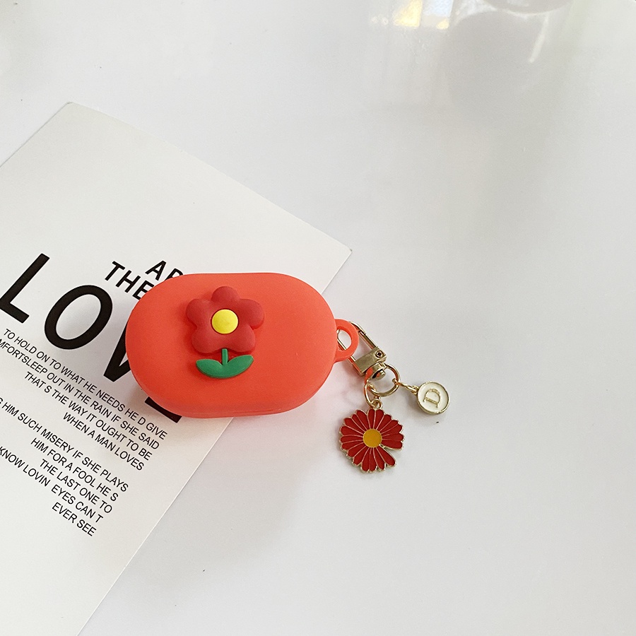 Vỏ Silicon Hình Hoa Cúc Bảo Vệ Hộp Sạc Tai Nghe Sony WF-C500 Sony C500