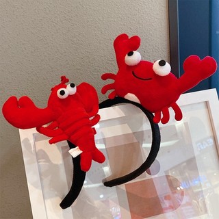Bờm tóc cài tóc con cua đỏ tôm đỏ ngộ nghĩnh cute