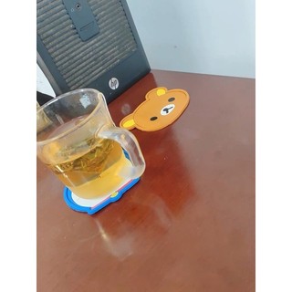 Lót ly silicon hoạt hình Doremon HelloKitty