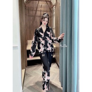 ĐỒ BỘ LỤA CHIM PHƯỢNG VÀ HOA DÁNG TIỂU THƯ SANG