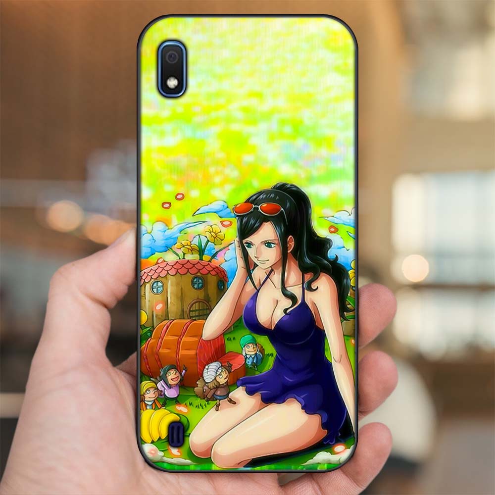Ốp lưng Samsung A10 viền đen in hình Nico Robin One Piece Đảo Hải Tặc