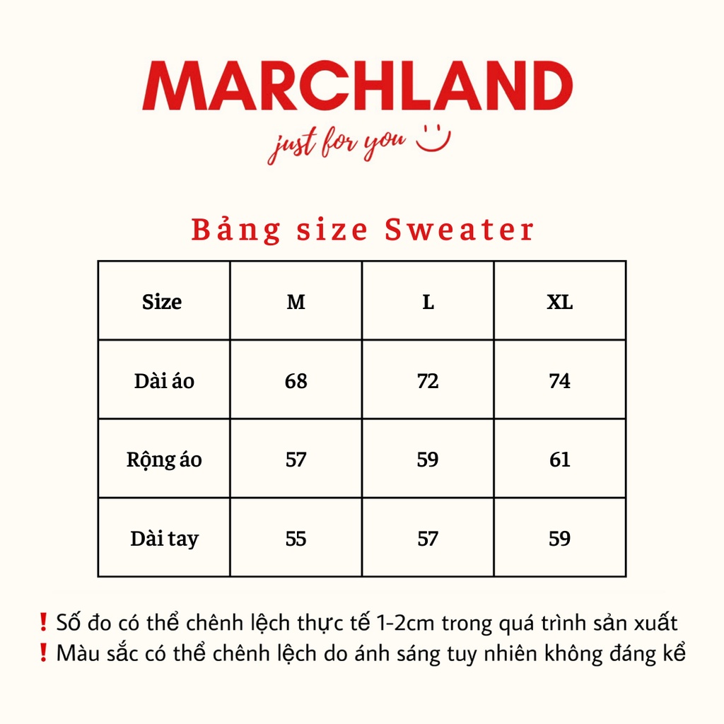 (ẢNH THẬT) ÁO SWEATER NAM NỮ UNISEX NỈ CHÂN CUA TAY DÀI HÌNH IN CHÍNH HÃNG MARCHLAND