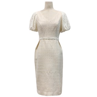 Váy cổ tim tay phối ren D.CHIC MS: 282444