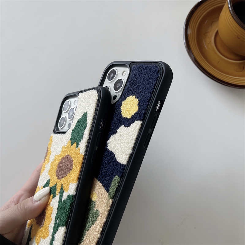 Ốp Lưng Thêu Họa Tiết Dành Cho Điện Thoại iPhone 11 12 13 14 Pro max X XR XS 14Pro iPhone13
