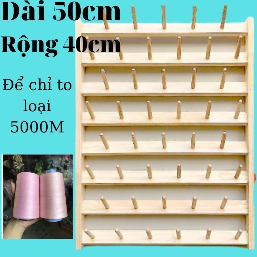 Giá Để Chỉ May-Gỗ tự nhiên-Kệ để chỉ to và chỉ nhỏ-Kệ chỉ treo tường hoặc để bàn
