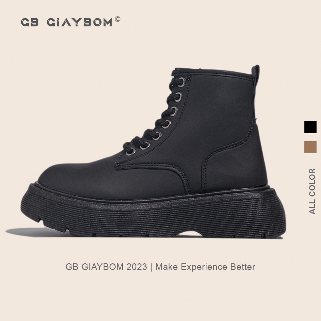 Giày Boot Nữ Cổ Lưởng Da Mịn Màu Đen Nâu Hot Trend Thời Trang Thích Hợp Đi Làm, Đi Chơi Mới Nhất giayBOM B1849