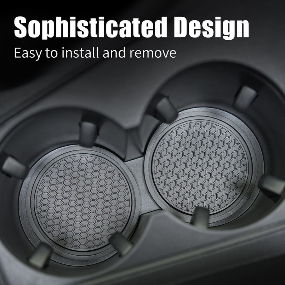 Đế Lót Cốc Nước Cách Nhiệt Chống Trượt Nhiều Màu Hình Tròn Trang Trí Nội Thất Xe Hơi