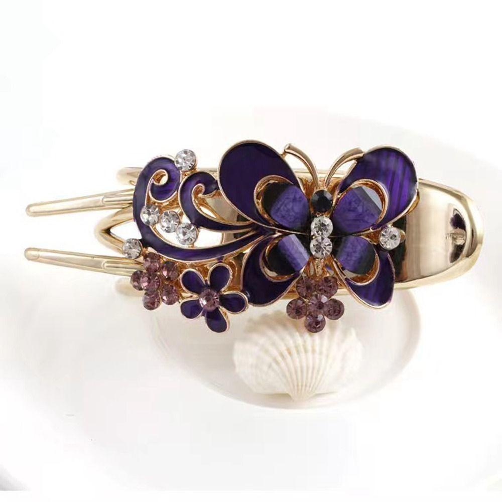 SOMEDAYZL Kẹp Tóc Hình Bướm Bằng Kim Loại Phong Cách Hàn Quốc Dễ Phối Đồ