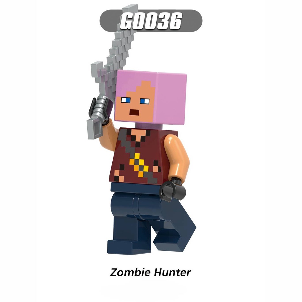 Si Mô Hình Đồ Chơi Nhân Vật Trong Game minecraft