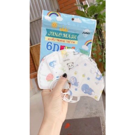 Bán sỉ thùng 300 chiếc Khẩu Trang 6D Mask TRẺ EM JUNO