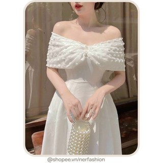 Đầm đi tiệc bigsize váy đen trễ vai dự tiệc sang chảnh hàng cao cấp N160 sản xuất trực tiếp tại xưởng sỉ đầm thiết kếNER