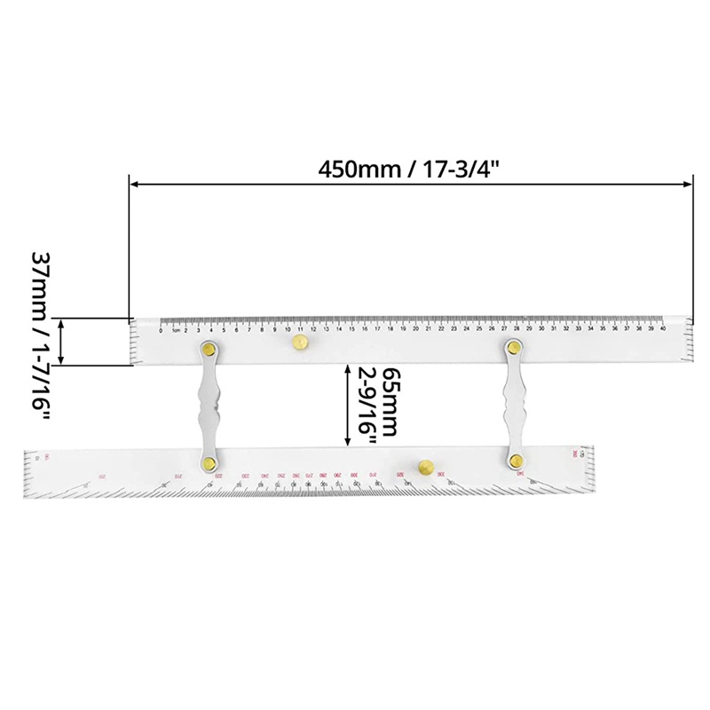 Thước Đo Song 450MM Chuyên Dụng Cho Tàu Thuyền