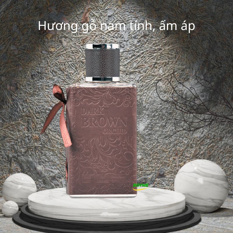 Nước Hoa Nam Thơm Lâu 8h Dark Brown 80ml Hương Thơm Trầm Ấm Thu Hút Mọi Ánh Nhìn
