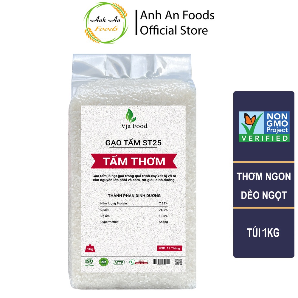 Gạo tấm thơm Ông Thọ - Gạo tấm từ gạo ST25 Túi 1 kg - Giá Sỉ, Date mới