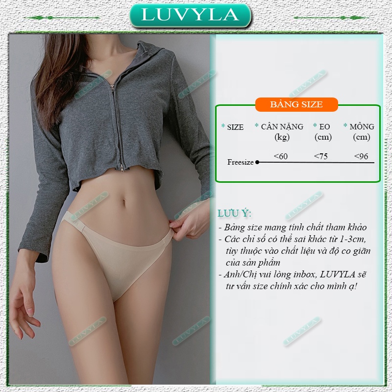 Quần lót nữ su đúc thun lạnh sexy kháng khuẩn cao cấp LUVYLA QLS13