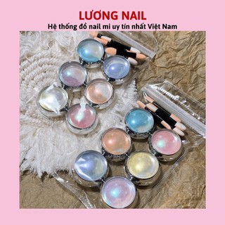 Set 6 hũ tráng gương cầu vồng, ngọc chai siêu bóng