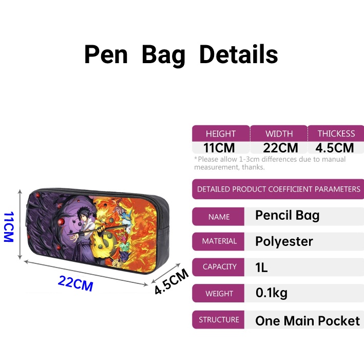 Ba Lô Đi Học In Họa Tiết Hoạt Hình NARUTO Dành Cho Nam Và Nữ