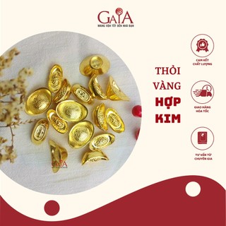 Thỏi vàng hợp kim phong thuỷ kim nguyên bảo chiêu tài lộc