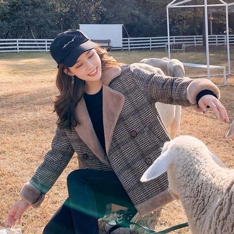 Áo khoác nữ dạ kẻ caro lót lông cao cấp siêu dày siêu ấm HÀNG CHUẨN CAO CẤP LOẠI 1 Hot 2023