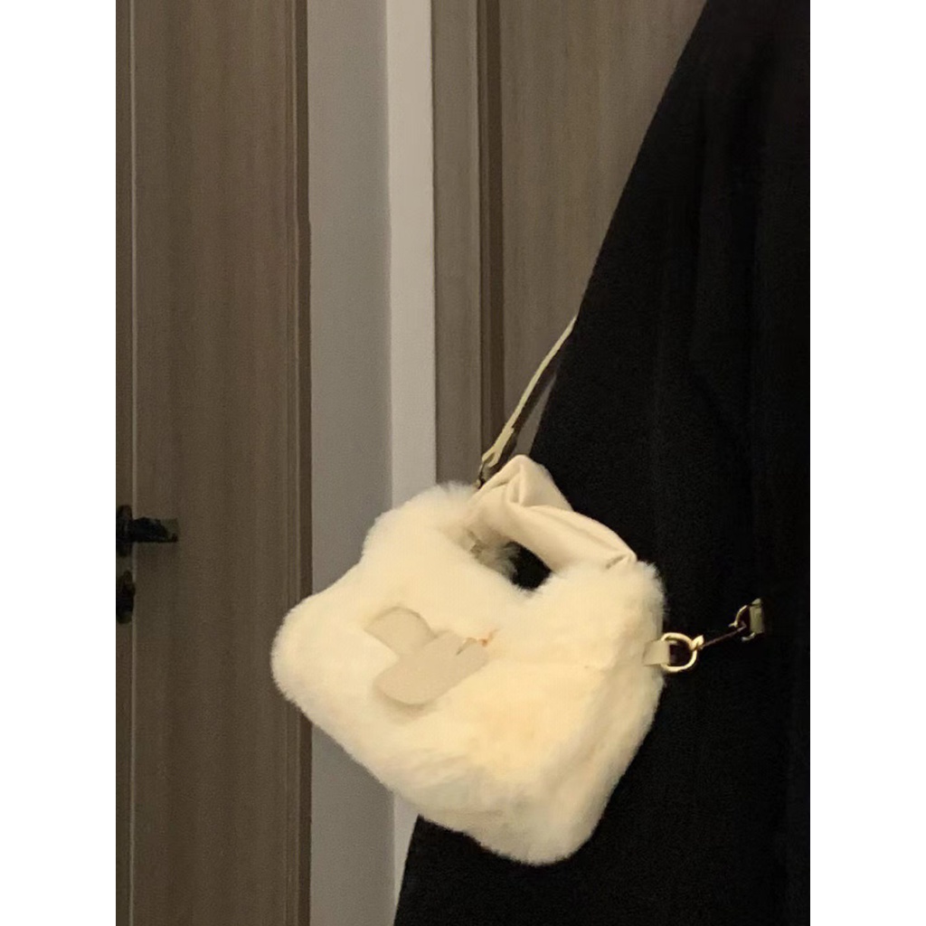 Túi Xách Đeo Vai Phối Lông Thời Trang Cao Cấp