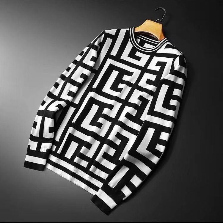 Áo thun dài tay cổ tròn in họa tiết cá tính thời trang thu đông dành cho nam