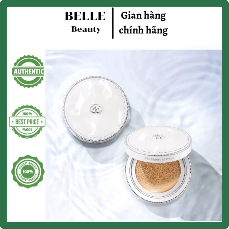 Phấn nước dưỡng trắng da Whoo Radiant White Moisture Cushion Foundation SPF 50+ (13g)