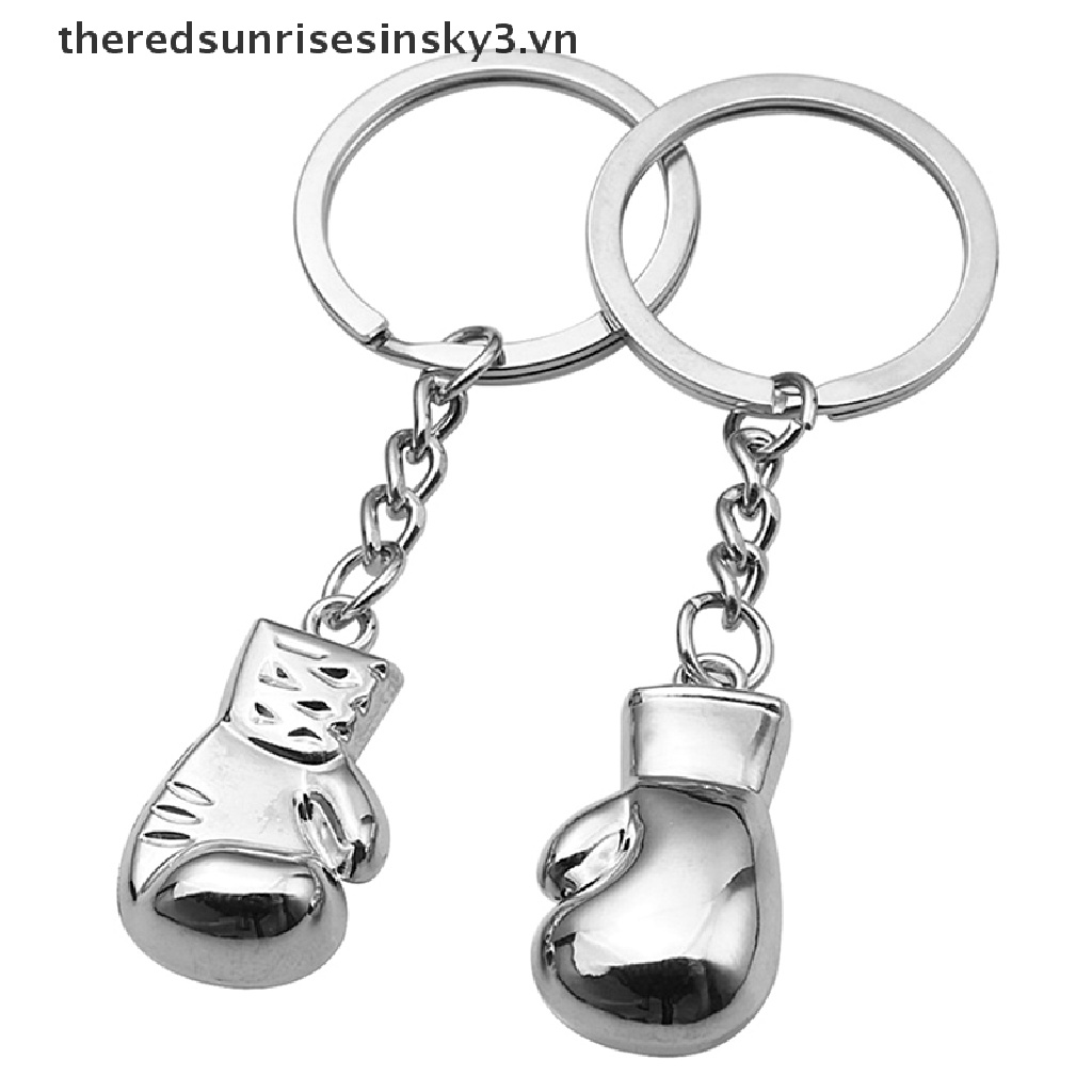 Móc Khóa Kim Loại Hình Găng Tay Boxing 3D Độc Đáo